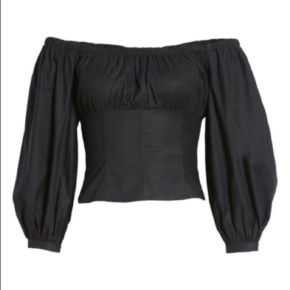Reformation off the shoulder truffle top NWT